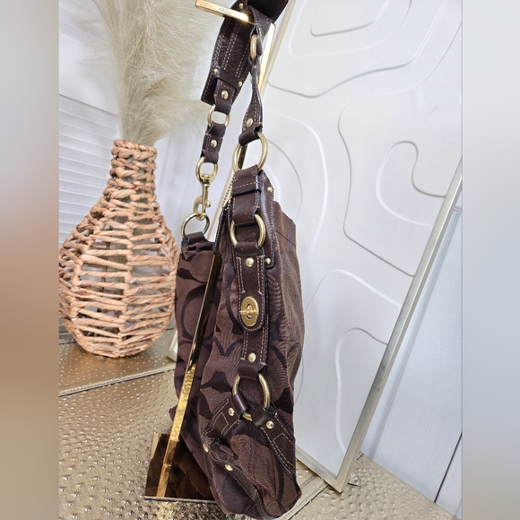 BROWN COACH CARLY CLOTH BAG 🤎 - Picture 4 of 16